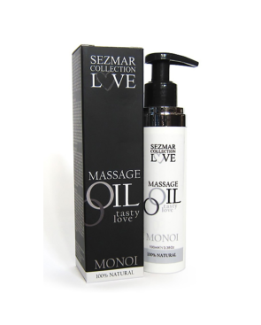 Huile de massage comestible 100% naturelle monoï 100ml 