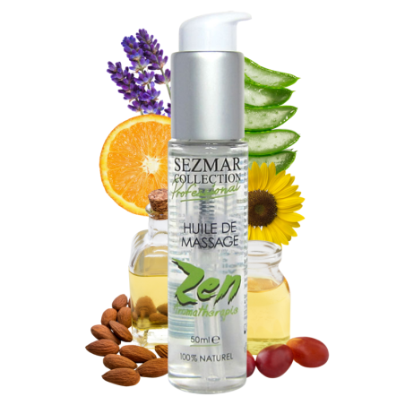 Huile de massage professionnelle ZEN 100% naturelle 50 ml 