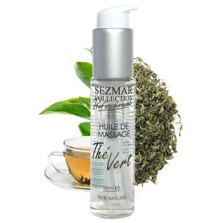 Huile de massage professionnelle Thé Vert 100% naturelle 50 ml 