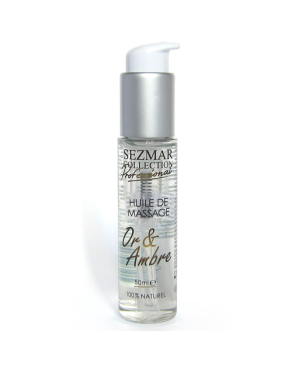 Huile de massage professionnelle Or  Ambre 100% naturelle 50 ml 