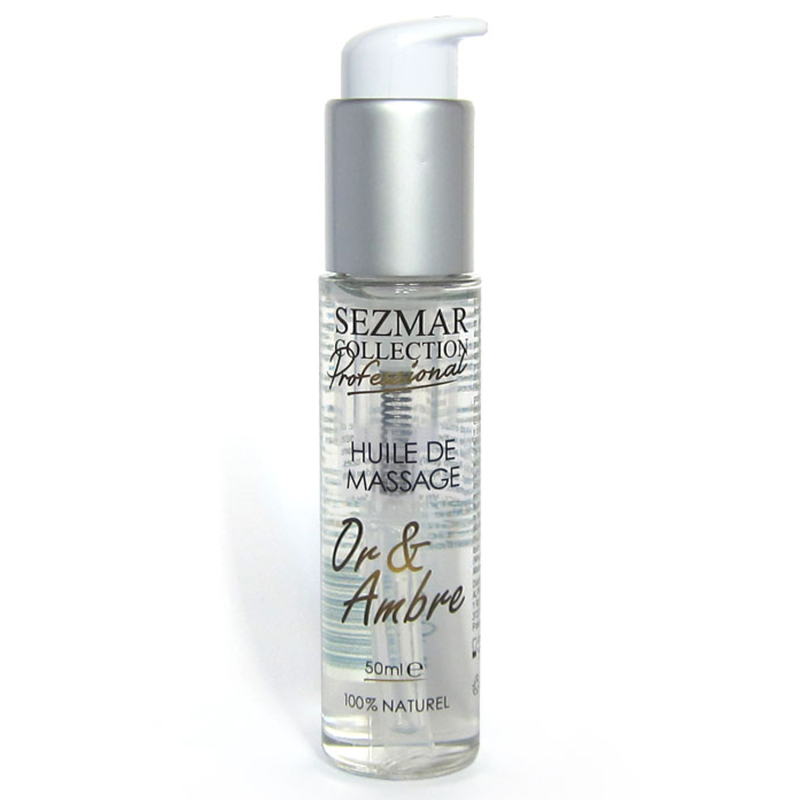 Huile de massage professionnelle Or  Ambre 100% naturelle 50 ml 