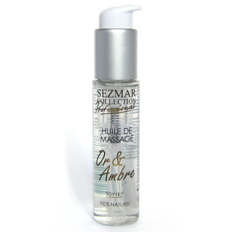 Huile de massage professionnelle Or  Ambre 100% naturelle 50 ml 