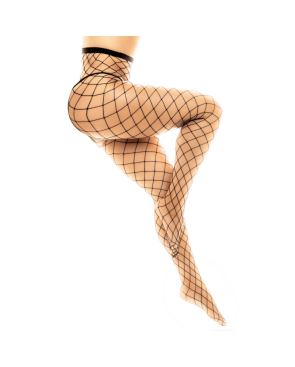 Collant large maille noire 