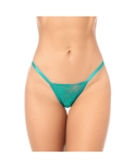 Babydoll dentelle turquoise et string 
