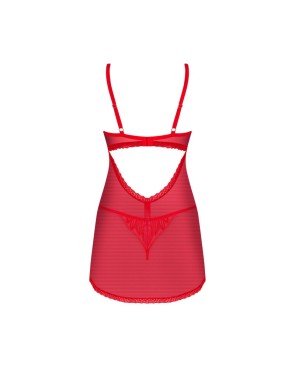 Chilisa babydoll et string - Rouge