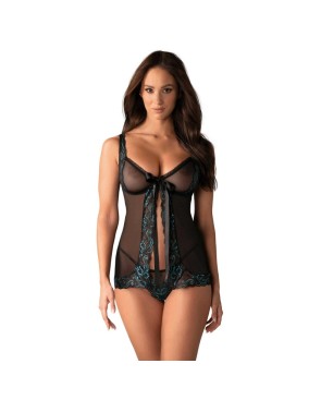 Amanta Babydoll - Noir et Turquoise
