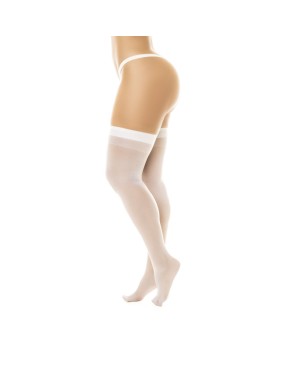 Bas sexy blanc transparent 