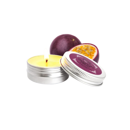 Mini Bougie de massage fruit de la passion 30ml 100% naturelle 