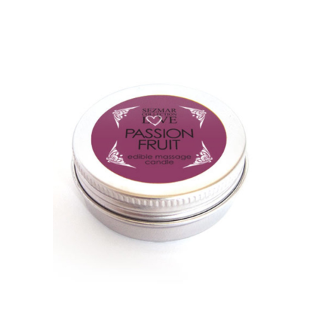 Mini Bougie de massage fruit de la passion 30ml 100% naturelle 