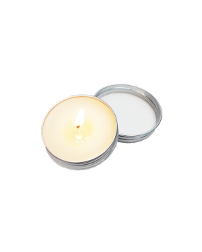 Mini Bougie de massage mousse de fraise 30ml 100% naturelle 