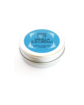 Mini Bougie de massage glace vanille 30ml 100% naturelle