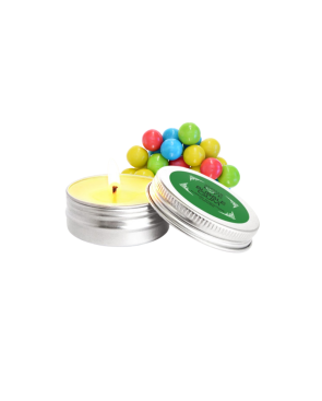 Mini Bougie de massage Bubble Gum 30ml 100% naturelle