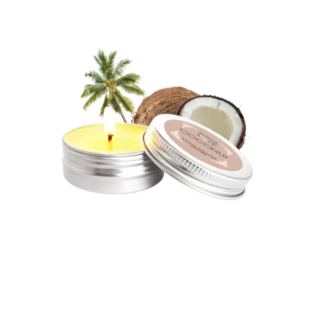 Mini Bougie de massage Noix de coco 30ml 100% naturelle