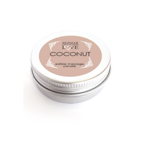Mini Bougie de massage Noix de coco 30ml 100% naturelle