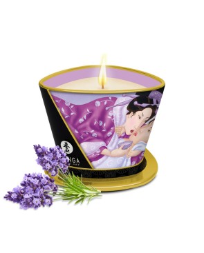 Bougie de massage lueur et caresses - Lavande