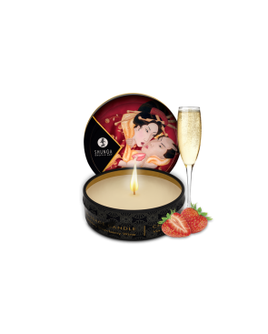 Mini bougie de massage - Vin pétillant à la fraise