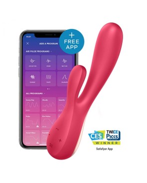Vibromasseur connecté Satisfyer Mono Flex - Rouge