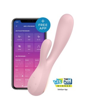 Vibromasseur connecté Satisfyer Mono Flex - Rose