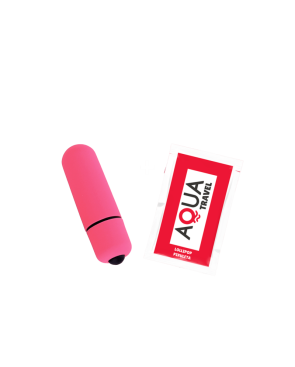 Mini Vibromasseur Bullet Rose  1 dosette lubrifiant — Pocket Pleasure