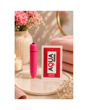 Mini Vibromasseur Bullet Rose 10 Vitesses  1 dosette de lubrifiant — Pocket Pleasure