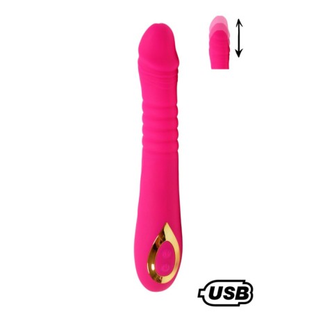TWIST Rose, Vibromasseur va-et-vient USB en silicone médical, doté de 18 modes de stimulation
