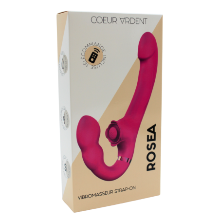 Vibromasseur ROSEA Strap-on Triple Action Télécommandé 