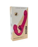 Vibromasseur ROSEA Strap-on Triple Action Télécommandé Vibromasseur ROSEA Strap-on Triple Action Télécommandé