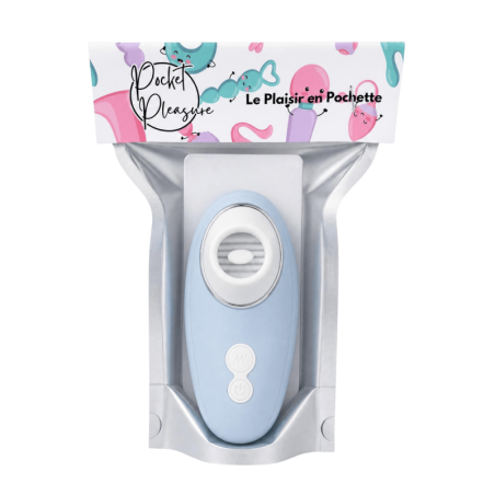 Stimulateur Clitoridien à Langue Bleu  1 dosette de lubrifiant — Pocket Pleasure