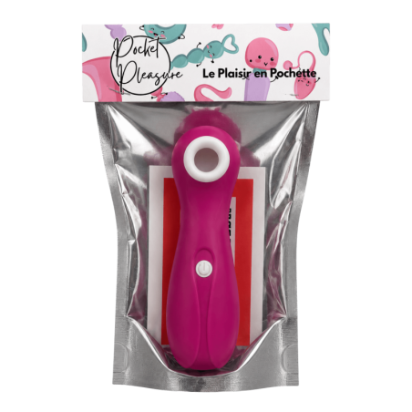 Stimulateur Clitoridien à Succion Rose  1 dosette lubrifiant — Pocket Pleasure