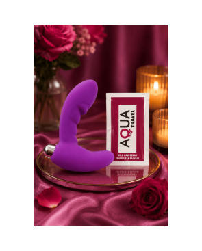 Vibromasseur anal violet stimulateur de prostate Pocket Pleasure  1 dosette lubrifiant