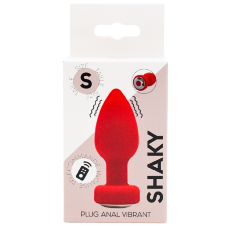 Plug Anal Vibrant Télécommandé SHAKY Rouge