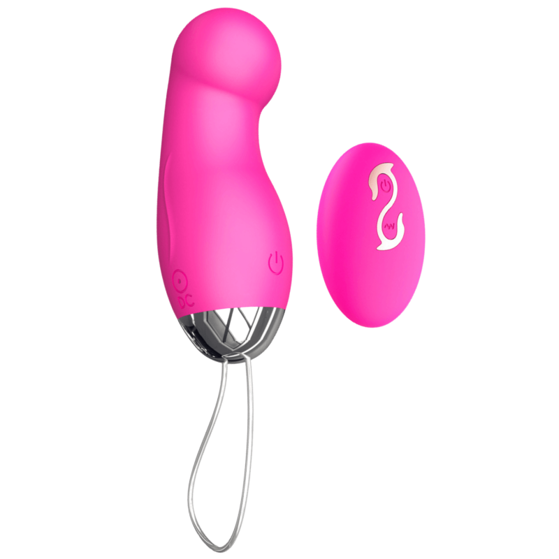 Œuf Vibrant Télécommandé 10 Modes Rose 1 dosette de lubrifiant — Pocket Pleasure Œuf Vibrant Télécommandé 10 Modes Rose 1 dosette de lubrifiant — Pocket Pleasure