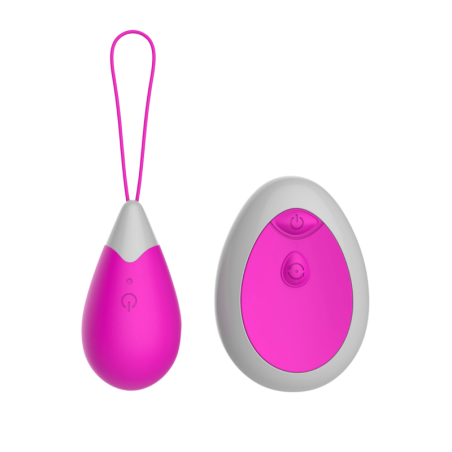 Œuf Vibrant Télécommandé 10 Modes Fuchsia 1 dosette de lubrifiant — Pocket Pleasure