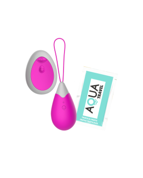 Œuf Vibrant Télécommandé 10 Modes Fuchsia  1 dosette de lubrifiant — Pocket Pleasure