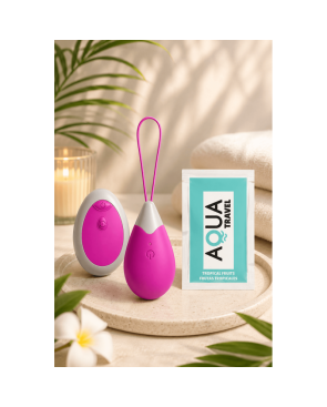 Œuf Vibrant Télécommandé 10 Modes Fuchsia  1 dosette de lubrifiant — Pocket Pleasure