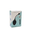 WAVE, Un Œuf vibrant noir USB avec télécommande, dans un silicone médical doux et lisse WAVE, Un Œuf vibrant noir USB avec télécommande, dans un silicone médical doux et lisse
