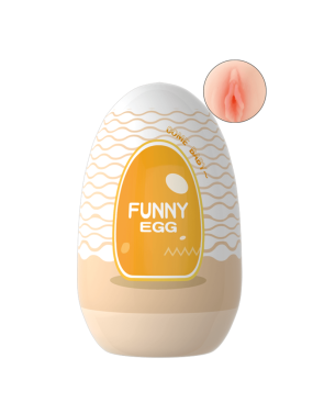 Gaine Masturbatrice Réutilisable FUNNY EGG – Design Réaliste Vagin lèvres moyennes