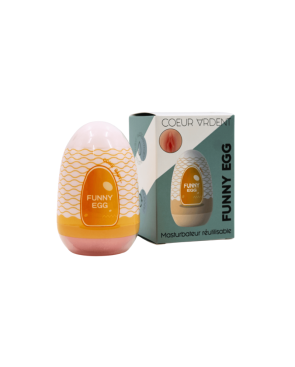 Gaine Masturbatrice Réutilisable FUNNY EGG – Design Réaliste Vagin lèvres moyennes