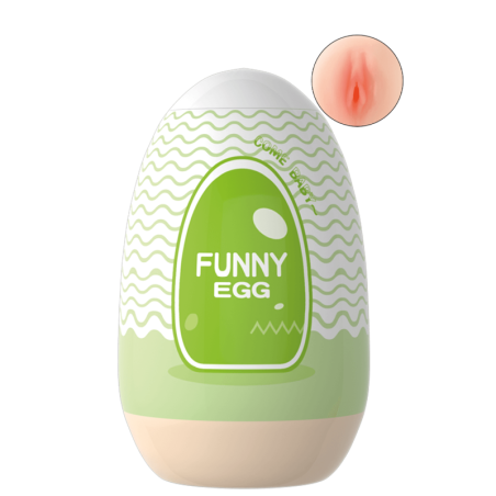 Gaine Masturbatrice Réutilisable FUNNY EGG – Design Réaliste Vagin lèvres fines