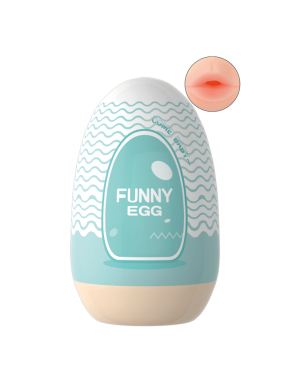 Gaine Masturbatrice Réutilisable FUNNY EGG – Design Réaliste Bouche