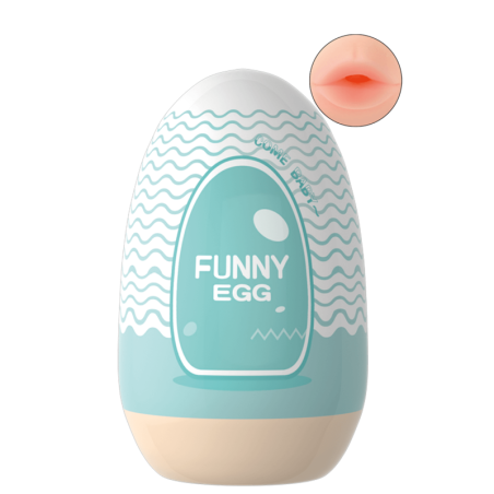Gaine Masturbatrice Réutilisable FUNNY EGG – Design Réaliste Bouche