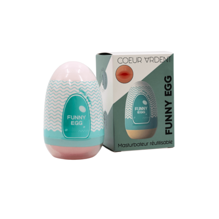Gaine Masturbatrice Réutilisable FUNNY EGG – Design Réaliste Bouche