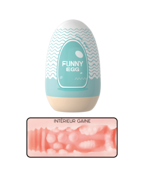 Gaine Masturbatrice Réutilisable FUNNY EGG – Design Réaliste Bouche