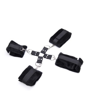 Menottes attache en croix pour mains et pieds Dreamy Fetish
