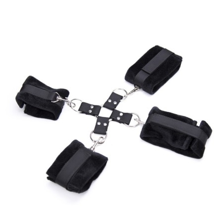 Menottes attache en croix pour mains et pieds Dreamy Fetish