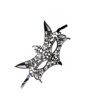 Masque souple dentelle noire 