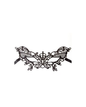 Masque souple dentelle noire