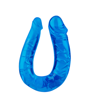 Double Dong Flexible Bleu Pocket Pleasure  1 dosette de lubrifiant