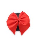 Paire de cache tétons adhésifs noir avec nœud papillon rouge Paire de cache tétons adhésifs noir avec nœud papillon rouge