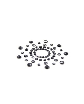Paire de cache tétons adhésifs strass noir